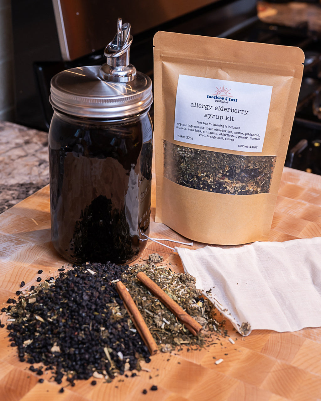 Allergy Elderberry Syrup Kit